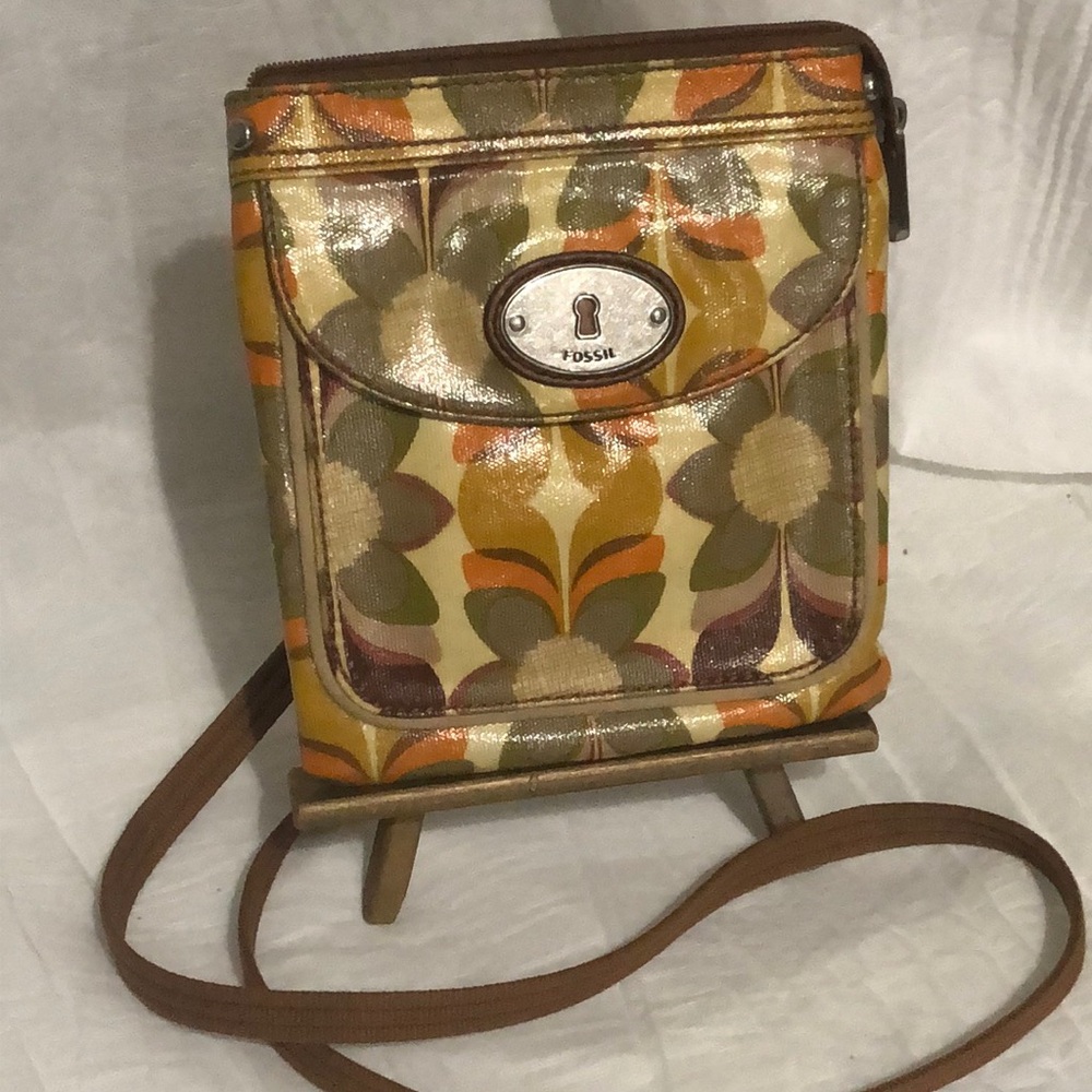 Fossil Retro Floral Crossbody